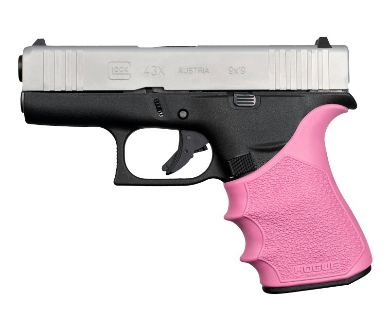 Hogue HANDALL Beavertail Grip Sleeve For Glock 43X/48-Pink-18217
