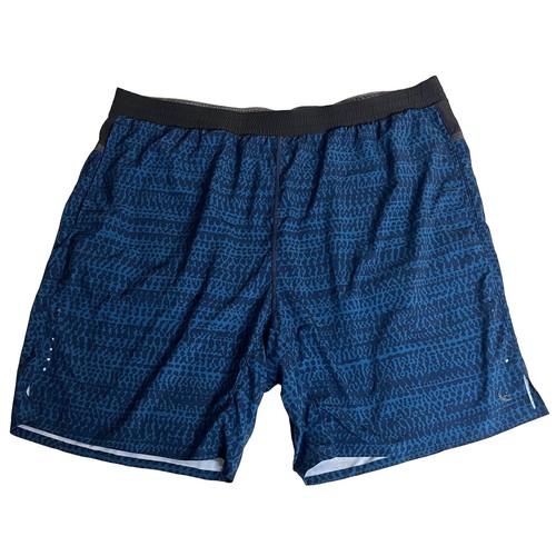 Manduka Yoga Shorts Mens Size XL Blue Drawstrings Lightweight Performance - 第 1/7 張圖片