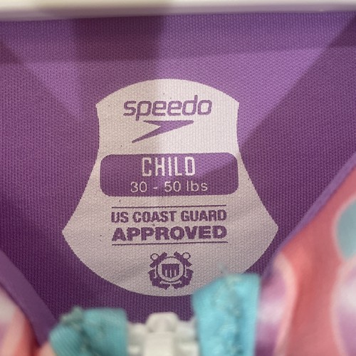 Speedo Child PFD Life Jacket Vest Swim Ski US Coast Guard Approved 30-50 lbs New - Picture 4 of 12