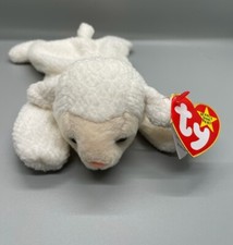 Ty Beanie Baby Fleece Lamb Beanbag Plush Original Tag Style 4125