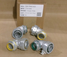 New Crouse Hinds LTB12590 1 1/4" 90  Liquidtight Connector Conduit Box of 4 AK
