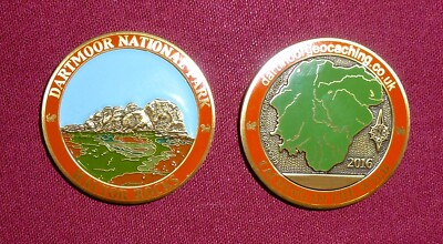 Die 2016 limitierte Auflage Dartmoor Geocoin