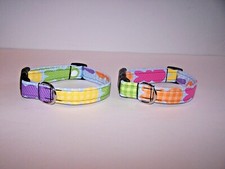 Wet Nose Designs The Bunny Trail Dog Collar on Blue Bunny Easter Spring