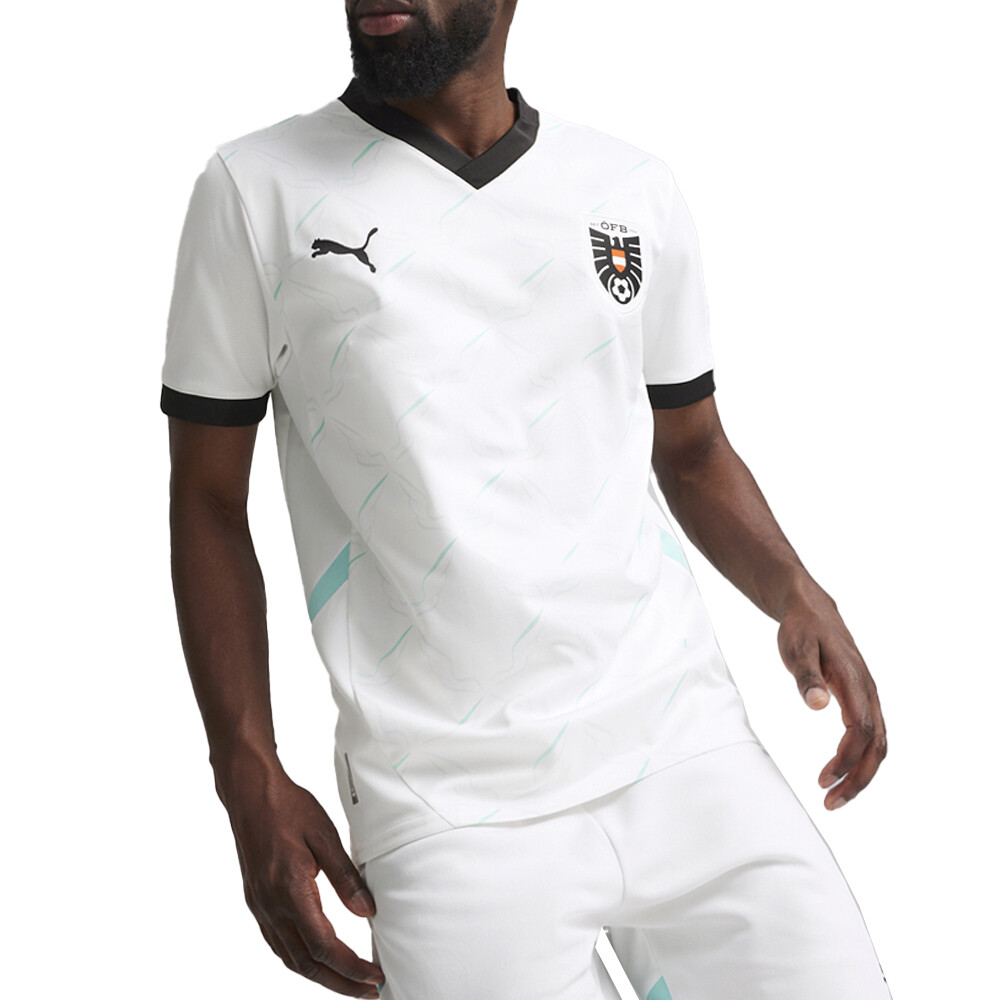 Мужская футболка с круглым вырезом Puma Öfb Away, реплика, белый 77401602