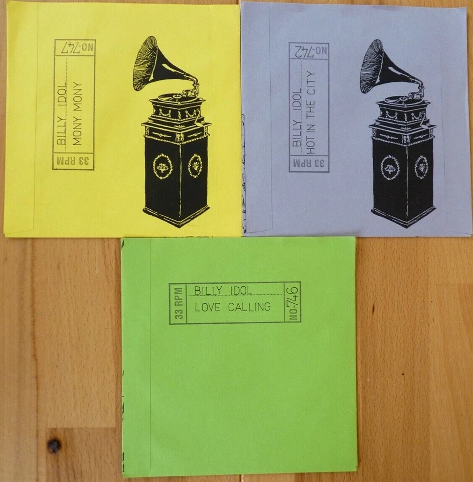 BILLY IDOL - 5" RUSSIAN FLEXIDISC - GREEN / RED / YELLOW - SAMMLUNGSAUFLÖSUNG - Bild 3 von 3