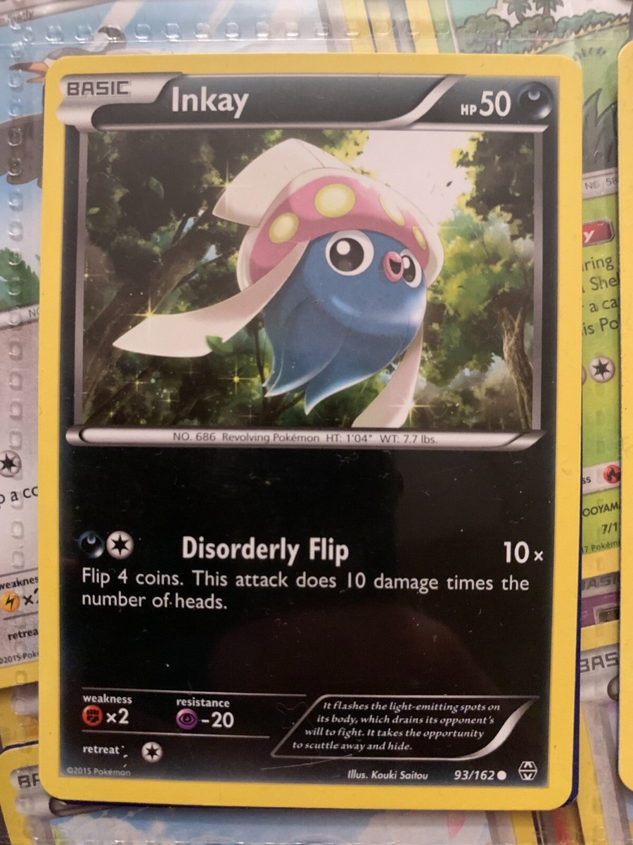 Inkay 93/162 XY BREAKthrough Pokemon TCG Card NM / MINT | eBay
