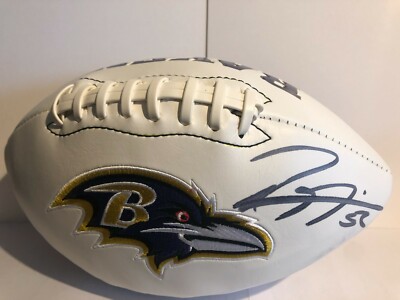Signiert von Ray Lewis Ravens NFL Football kommt mit PSA/DNA COA