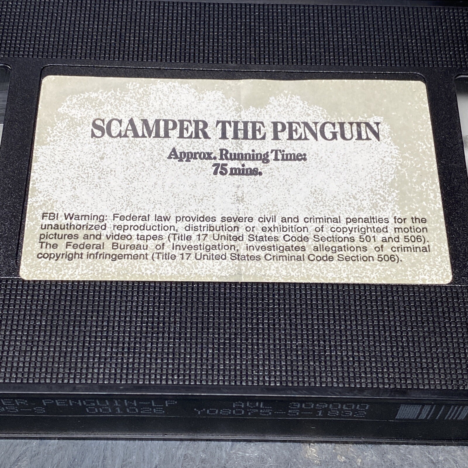 Scamper The Penguin VHS Tape 1989 Just For Kids Home Video Kids ...