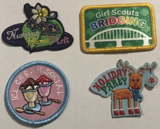Brownie Girl Scouts Badge Patch Lot Of 4 Iron On NEW - Lot 5
