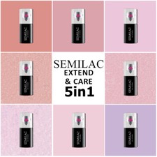 SEMILAC Extend & Care 5in1 & 8in1 Smart Builder UV/LED Hybrids All Colours 7ml!