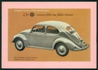 AUTO VW KÄFER ALTE POSTKARTE ORIGINAL OLD POSTCARD CAR VW BEETLE /m1302
