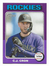 2024 Topps Heritage Mini #435 C.J.Cron (Purple 01/15) Rockies