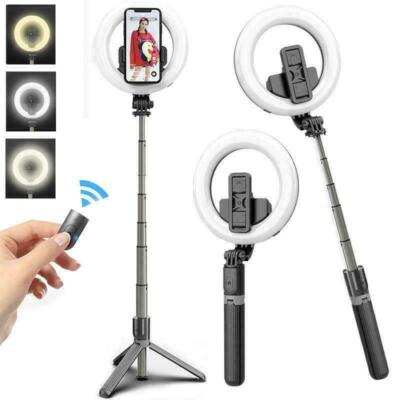 Ring Light Tripod Selfie Stick For Live Recording And Videos Flash Light  Stand UK