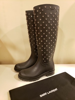 rhinestone rain boots