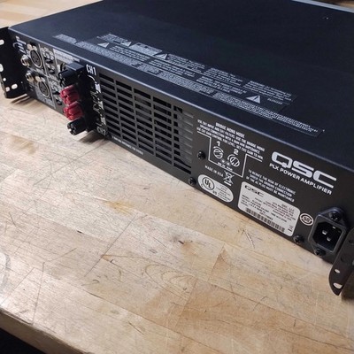 USED QSC PLX3102 3100W PROFESSIONAL POWER AMPLIFIER 2-CHANNEL RACK