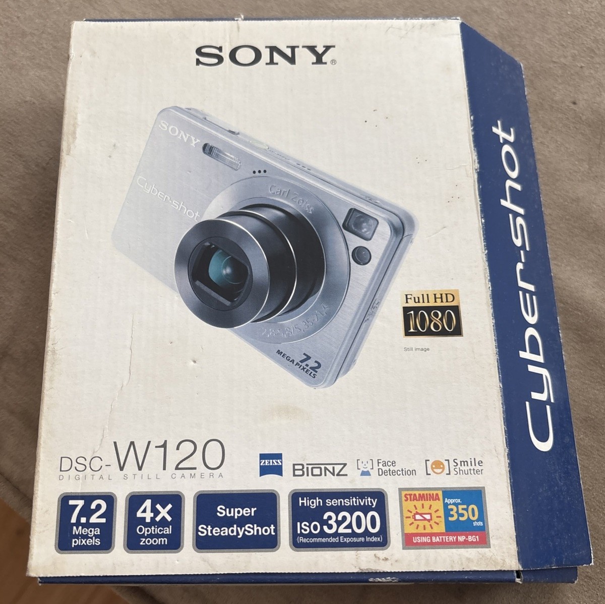 Sony Cyber-Shot DSC-W120/P Compact Digital Camera Pink for