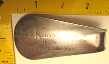 Vintage Advertising Kinney The Great American Shoe Store Metal Shoehorn