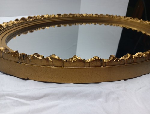 Specchio da parete ovale vintage MCM Burwood stile freccette siroco Hollywood Regency (1972) - Foto 19 di 24