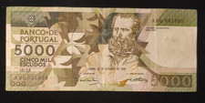 Portugal 5000 Escudos 1988 ( Antero de Quental )