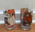 Star Wars Return of the Jedi Glasses - Lot of 2 1983 - Burger King - Vintage