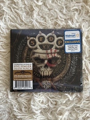 FIVE FINGER DEATH PUNCH BEST OF CD VOL 2 +LENTICULAR COVER +GOLD DISC+POSTER-NEW