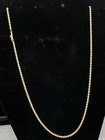Link Chain Necklace 10gr 2mm Unbranded Vintage 18k Yellow Gold 20" Rope Twist
