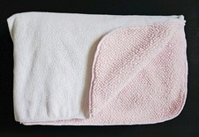 Circo White Gold Sparkle Pink Sherpa Baby Blanket Lovey