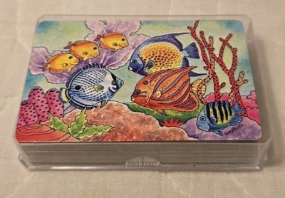 Gulf Shores Alabama Sea Life Creatures Deck Of Cards Vtg 