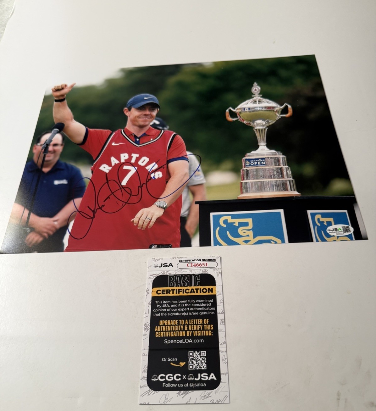 Rory McIlroy Autographed Signed 11x14 Photo JSA COA MASTERS CHAMPION RARE 