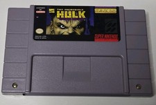 The Incredible Hulk cartridge  (SNES) Only No Box Or Manual Marvel Comics