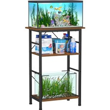 Snughome 5-10 Gallon Aquarium Stand, 3 Tier Fish Tank Stand with Storage, Fis...