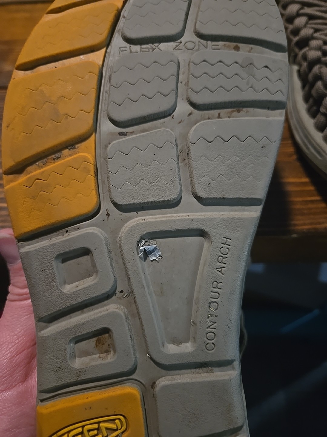 KEEN Uneek Sandali Uomo Grigio Corda Tessuto Comfort Acqua US 8 5