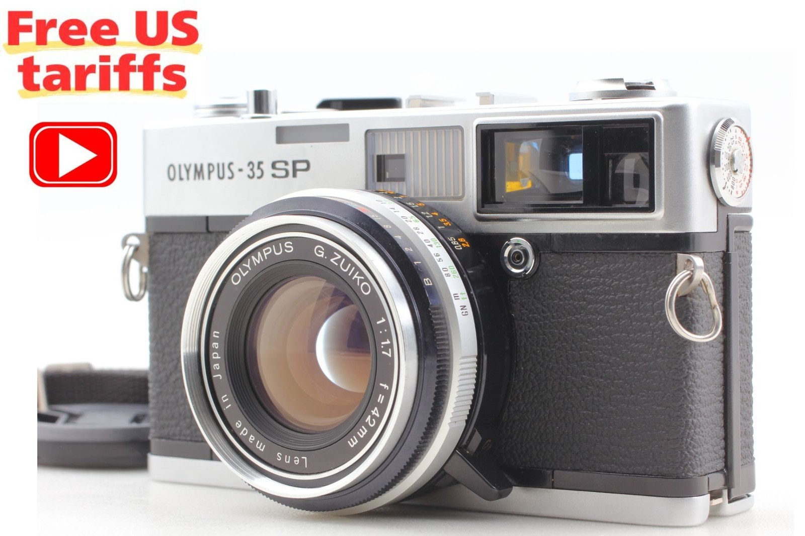 Meter Works [MINT w/Strap] Olympus 35SP 35 SP Rangefinder Film Camera From JAPAN