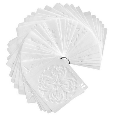 36PCS Scrapbooking Craft Hollow Mandala Pattern Painting Stencils Craft DIY Tool
