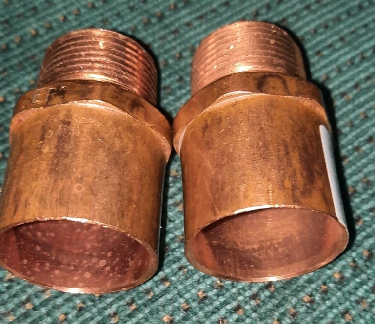 EPC Male Adapter 1 in Fitting Pressure Cup x MIP Male Copper 3/4" 