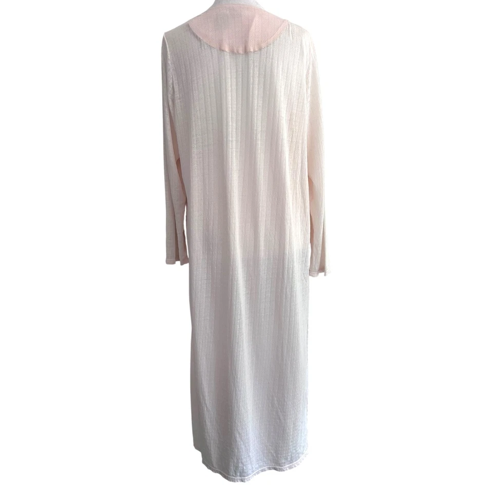 Camisón Bobbie Brooks Mujer Manga Larga Rosa Bordado Talla Grande Cottage Foto 4 de 4