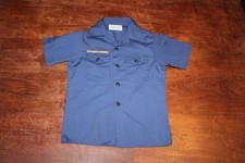 Boy Scouts of America BSA Youth Shirt Blue Medium 10-12 Plain No Patches