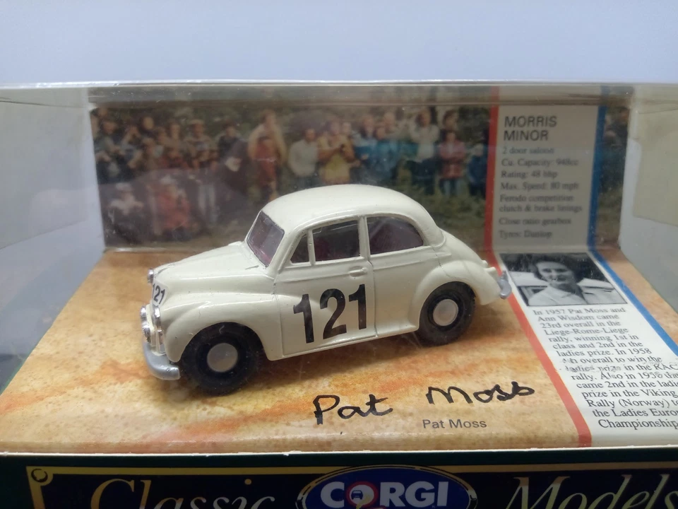 Corgi 1:43 Morris Minor #121 Pat Moss Rallye Modellauto - rar - Bild 2 von 4