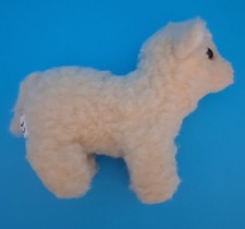 Small 5" Tall 100% Wool Plush Standing Lamb or Sheep