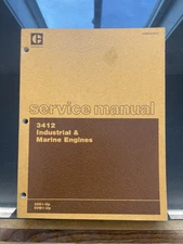 CAT CATERPILLAR 3412 INDUSTRIAL & MARINE ENGINE REPAIR SERVICE MANUAL 38S 60M