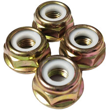 4PCS M10 * 1.25 Left-Hand Threaded Flange Nut Replacement Part