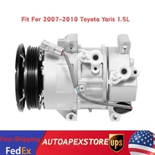 Ac A/c Air Compressor With Clutch For 2007 2008 2009 2010 Toyota Yaris 1.5L