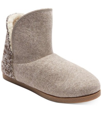 Rockport Womens Trutech Veda Moc TruTech Slippers Boot Taupe Grey Size 7M CI0745