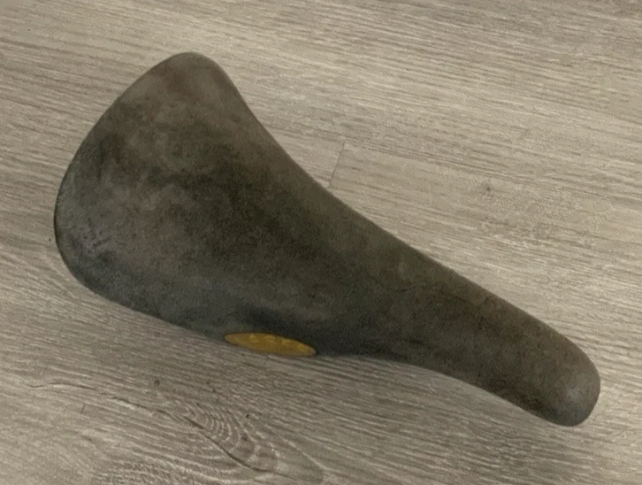 Selle San Marco Due Cuir Marron 305g – Selle Vintage Italienne Pour Vélo Route Course 1998