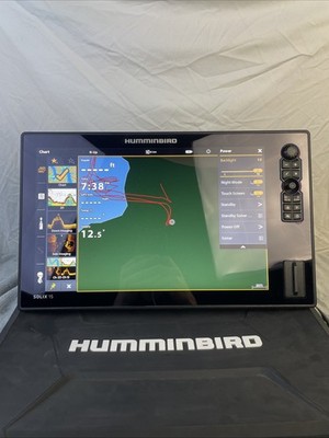 Humminbird Solix 15 MDI G2 CHO Fish Finder Suncover Mount EXCELLENT CONDTION