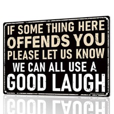 Funny Bar Sign or Man Cave Decor  12x8  Durable Vintage Metal Beer Signs