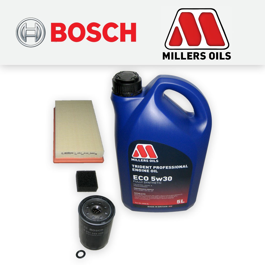 SERVICE KIT for FORD FOCUS MK1 ST170 OIL AIR FILTERS +5L FS OIL (2002-2004)