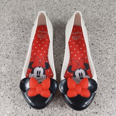 Mini Melissa x Disney Minnie Mouse Flat Vegan Shoes Kids Size 1