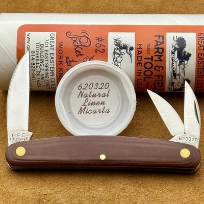 ✨GEC Great Eastern Cutlery 62 Farm & Field Pocket Carver Natural