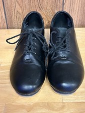 Capezio Black Tap Shoes Size 7M Kids W1600 Oxford Dance Cleansed Smoke-Free Fast